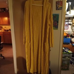 Long hooded Cardigan sweater 3xl